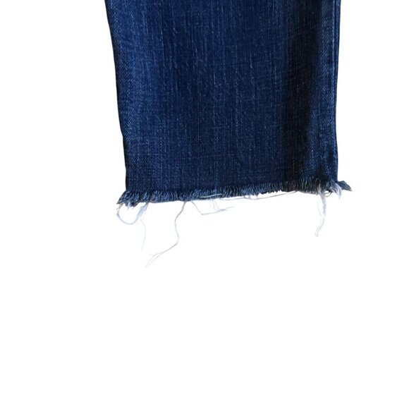Current/Elliott The Roller Pacific Cropped Cutoff Jean Distressed Blue Size 29 - Picture 2 of 9